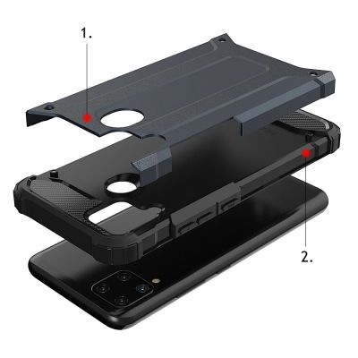 5. Hybrid Armor Hülle für Realme 10 5G / Realme 9i 5G gepanzerte Hybridhülle schwarz