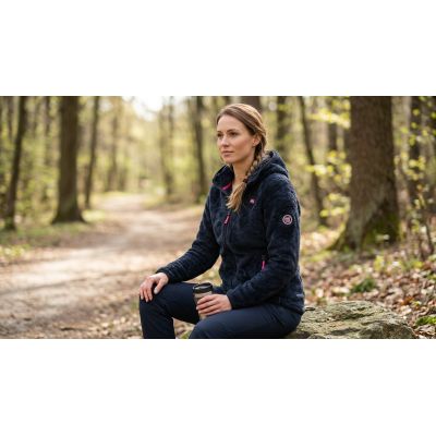7. Damen-Fleecejacke Geographical Norway UPALOOD BLACK DB LADY 047-1 (WZ4195F/GN-BLACK)