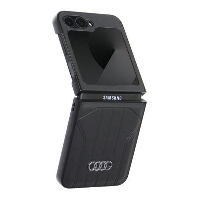 4. Audi Kunstleder MagSafe Case für Samsung Galaxy Z Flip 6 - Schwarz
