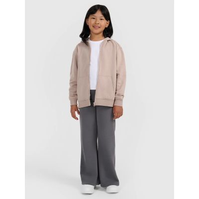 7. Mädchen-Sweatjacke mit Kapuze 4F 4FJRAW25TSWSF2466-83S