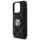 6. DKNY Quilted Stack Logo iPhone 15 Pro Max Hülle – Schwarz