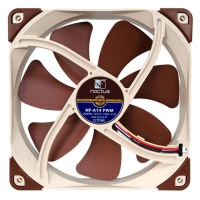4. NOCTUA 140mm NF-A14 PWM SSO2 Lüfter, AAO-Rahmen