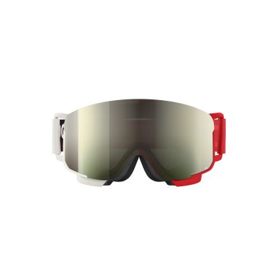 2. POC Nexal Mid Skibrille Weiß/Rot