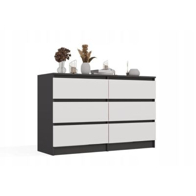 2. M6 MALWA KOMMODE 120CM ANTI-/WEISS-SET