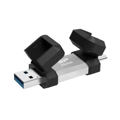 2. Silicon Power C51 256GB USB-A USB-C Silber