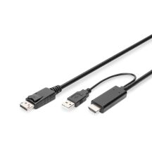 HDMI 4K 30Hz Netzteilkabel USB A auf DisplayPort 2 m