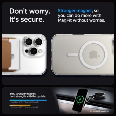 11. Spigen Liquid Crystal MagSafe Hülle für iPhone 16 Pro Max – transparent