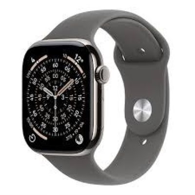Apple Watch Series 11 GPS + Cellular 46 mm Gehäuse aus natürlichem Titan mit Milanaise-Armband – M/L