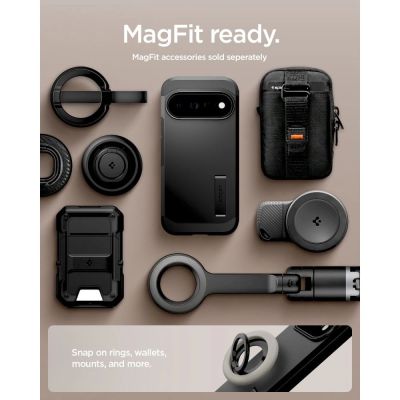 13. Spigen Tough Armor Mag MagSafe Hülle für Google Pixel 11 Pro XL - Schwarz