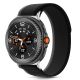 3. Tech-Protect Nylon-Streifenarmband für Samsung Galaxy Watch 40/44/46 mm – Schwarz und Orange
