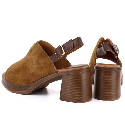 3. Vinceza 26-39995 Damen-Sandalen aus Wildleder mit hohem Absatz