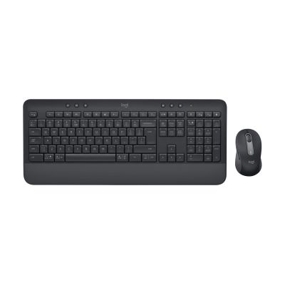 8. Logitech Signature MK650 Combo für Unternehmen: Tastatur und Maus (Büro, Bluetooth, QWERTZ, American International, Graphit)