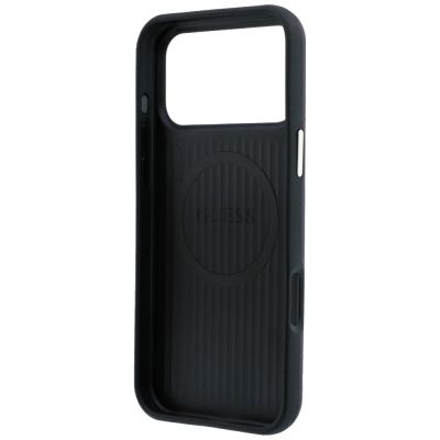 7. Guess Kevlar Triangle Logo MagSafe Hülle für iPhone 17 Pro / 18 Pro - Burgunderrot