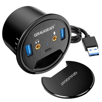 2. GRAUGEAR G-THUB-AU-60 USB 3.2 Gen 1 (3.1 Gen 1) Typ-A Hubs und USB-Sticks Schwarz