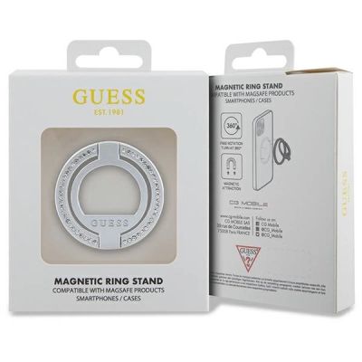 4. Guess MagSafe Ring Strasshalter – Silber