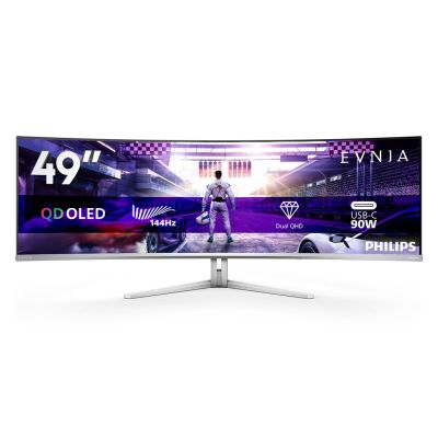 90. Philips Evnia 8000 49M2C8900L/00 Computermonitor 124,2 cm (48,9 Zoll) 5120 x 1440 Pixel Dual QHD QD-OLED Weiß