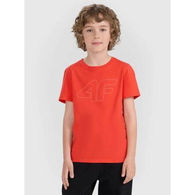 Normales bedrucktes Jungen-T-Shirt 4F 4FJRAW25TTSHM3261-62S