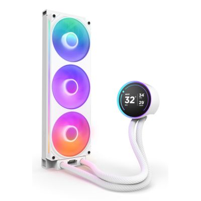 2. NZXT WASSERKÜHLER KRAKEN ELITE 360 RGB 2203-12J All-in-One 12cm Weiß 1 Stück.