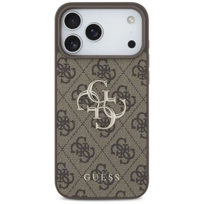 3. Guess 4G Big Logo Case für iPhone 17 Pro Max - Braun