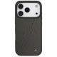 3. Mercedes Leather Large Laurel Leave MagSafe Case für iPhone 17 Pro - Schwarz und Grau