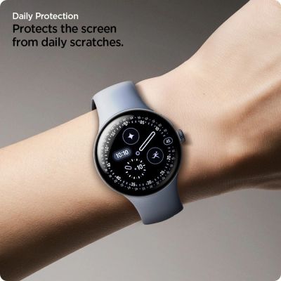 10. Spigen Elite Shield EZ Fit 2er-Pack Hydrogelfolie für Google Pixel Watch 45 mm