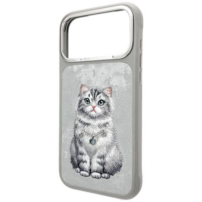2. Nimmy Lucky Fashion Cat MagSafe Hülle für iPhone 17 Pro - Grau
