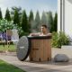 48. VIRTUFIT EISBAD XXL - 375 LITER - HOLZIMITAT - MIT ZUBEHÖR