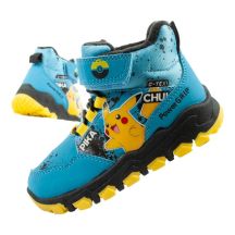 Leomil Pokemon Kinder Winterstiefeletten isoliert wasserdicht blau
