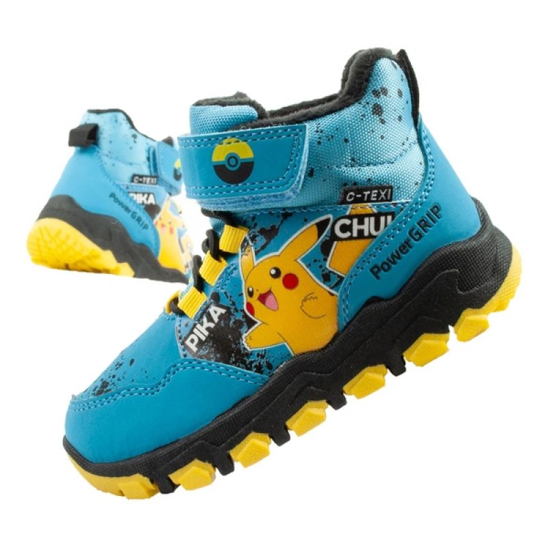 Leomil Pokemon Kinder Winterstiefeletten isoliert wasserdicht blau