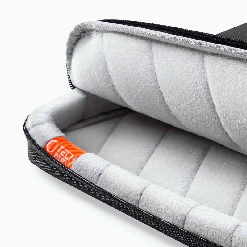 5. Tech-Protect Defender Tasche für Laptop 13-14 - Schwarz und Orange