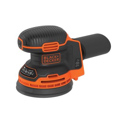 11. Black & Decker BDCROS18N-XJ Exzenterschleifer, 12000 U/min, Schwarz, Orange