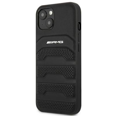 2. Mercedes AMG Hülle mit geprägten Linien für iPhone 13 / 14 / 15 - Schwarz