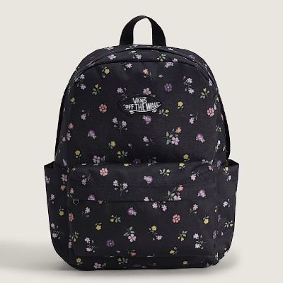 5. Vans Old Skool Classic Rucksack 22L Schwarz Blumenmuster - VN000H56HTL
