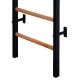 14. Turn-Wandbarren aus Holz und Metall mit 4 Griffen und Holzbank K 211B