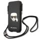 2. Karl Lagerfeld Saffiano Ikonik Karl's Head Handtasche - Schwarz