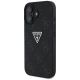 2. Guess Hot Stamp 4G Pattern Triangle Metal Logo Hülle für iPhone 16 - Schwarz