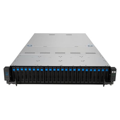 3. Asus Rack-Plattform (2U) RS521A-E12-RS24U AMD Epyc 9005/9004 (16x NVMe/8x SATA HS, 2xM.2, 2x1Gbe, IPMI, 1+1 2000W)