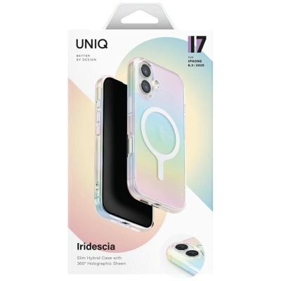 6. Uniq Iridescia Magclick Ladehülle für iPhone 17 - Mehrfarbig