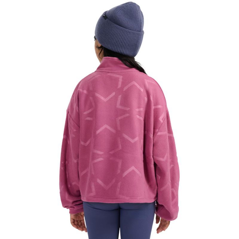 10. Fleece für Mädchen 4F F342 dunkelrosa 4FJWAW25TFLEF342 53A