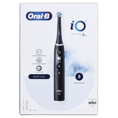 14. BRAUN ORAL-B ELEKTRISCHE ZAHNBÜRSTE IO 6N SCHWARZ ONYX schwarz