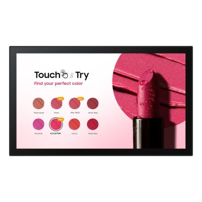 Samsung QB13C-T Flachbildschirm Digital Signage 33 cm (13") LCD Wi-Fi 500 cd/m² Full HD Schwarz Touchscreen Tizen 7.0 16/7