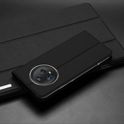13. Dux Ducis Skin Pro Hülle für Honor Magic5 Flip Cover Card Wallet Stand schwarz