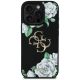 3. Guess Grained Roses Big 4G Logo iPhone 16 Pro Hülle - Schwarz