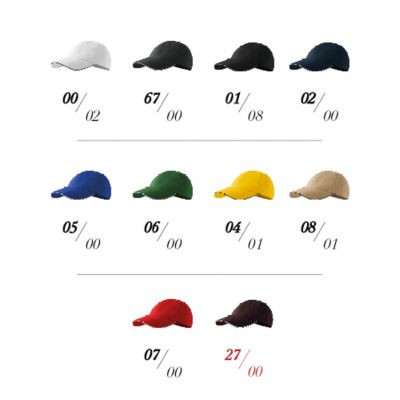 Unisex Sandwich Cap 6P (Weiß)
