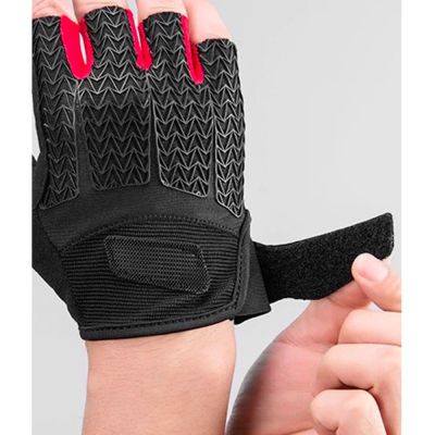 8. Rockbros S169BR XL Fahrradhandschuhe mit Gel-Einsätzen – Schwarz und Rot