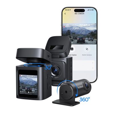6. Baseus PrimeTrip VD1 Autokamera-Videorekorder 2K+1080p - Schwarz