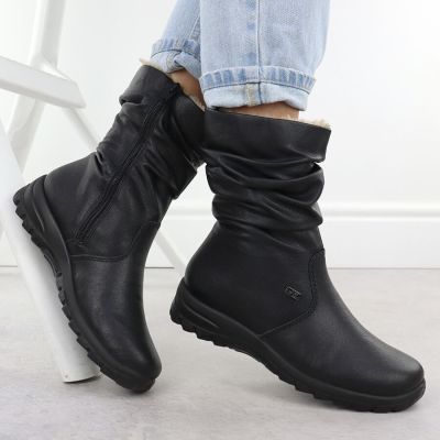 5. Wasserdichte Damen-Ankle-Boots aus Leder mit Membranisolierung RIEKER Z7171-01