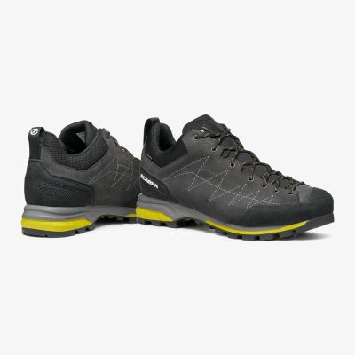 6. Scarpa Zodiac GTX Schuhe, anthrazitfarben, Schwefelgelb, Größe 46,5