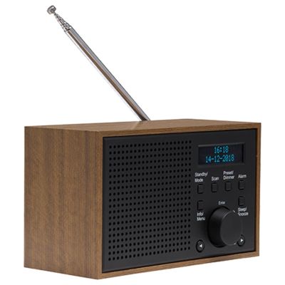 5. Radio Denver DAB-46 Dunkelgrau Internet Analog und Digital Schwarz, Braun
