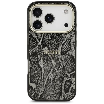 3. Guess MagSafe-Hülle mit Pythonmuster für iPhone 17 Pro – Schwarz